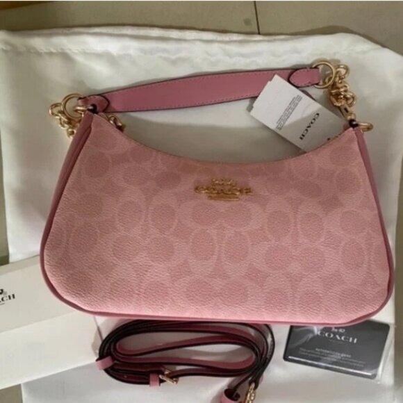 Coach Pink Chain Strap Shoulder Bag - Picture 4 of 13